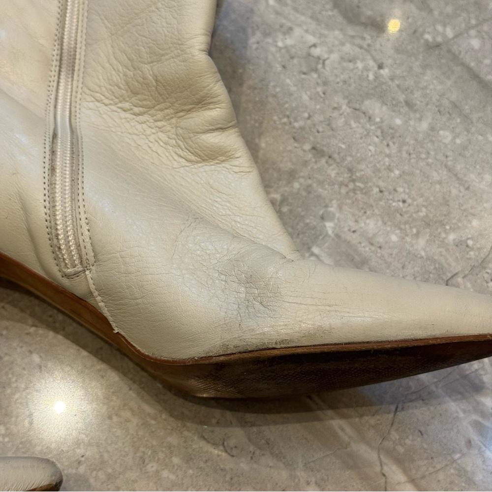 L'INTERVALLE Cream Knee-High Boots - Picture 8 of 11
